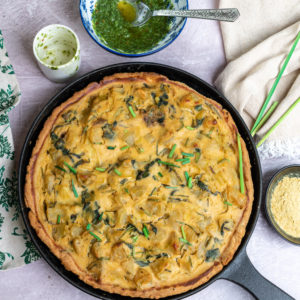 Potato and Leek Quiche